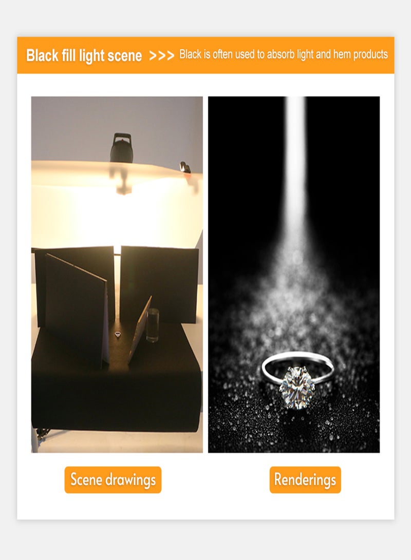 3-in-1 Multi-functional Photography Reflector Cardboard Foldable Photography Reflector Diffuser Board - Image 5